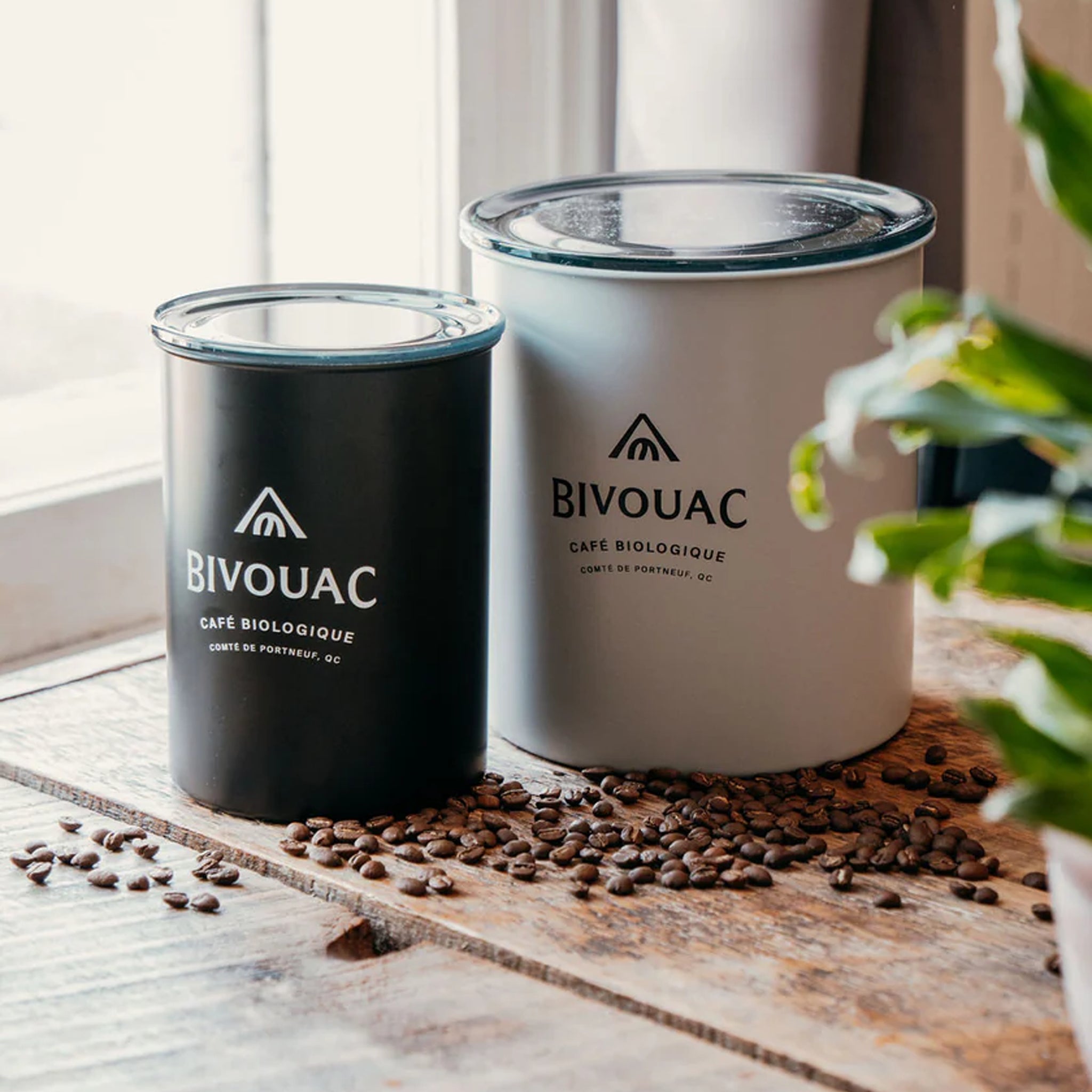 Airscape céramique argent 250 g | boîte à café hermétique